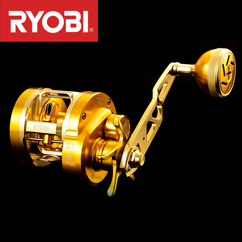 Surf Reel - JapanRYOBIRyobiVARIUSValius Gold Iron Plate Reel Volledig