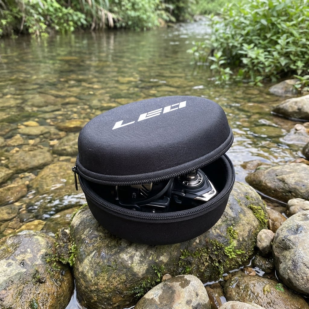 Opbergtas voor vismolens Ronde - Reel Bag recensie en prijs